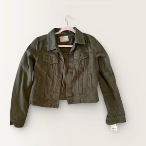 Free People Olive Jean Jacket